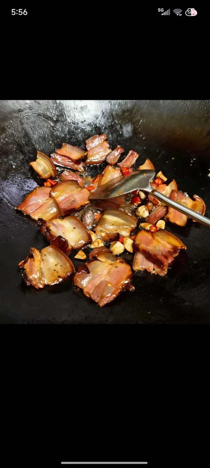 酸菜炒腊肉 第 5 步