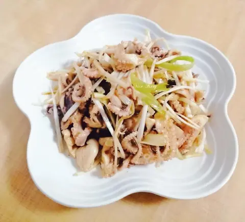 葱拌八带