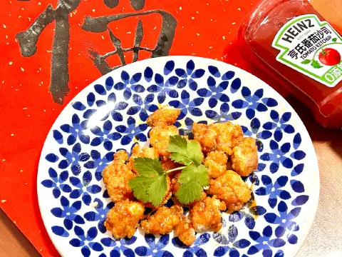 微波炉糖醋鸡米花