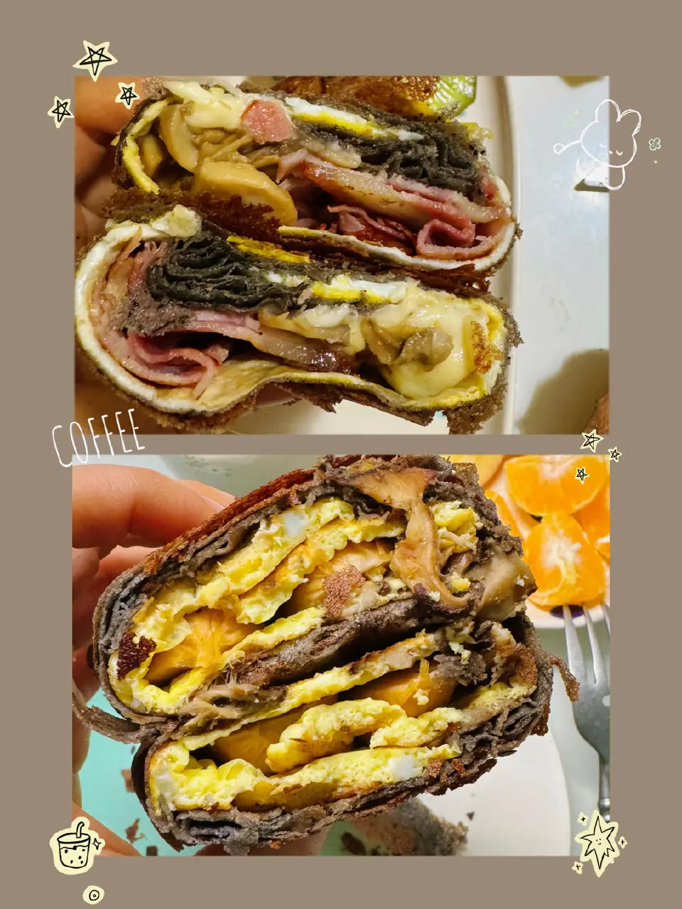 早餐煎饼卷成品图