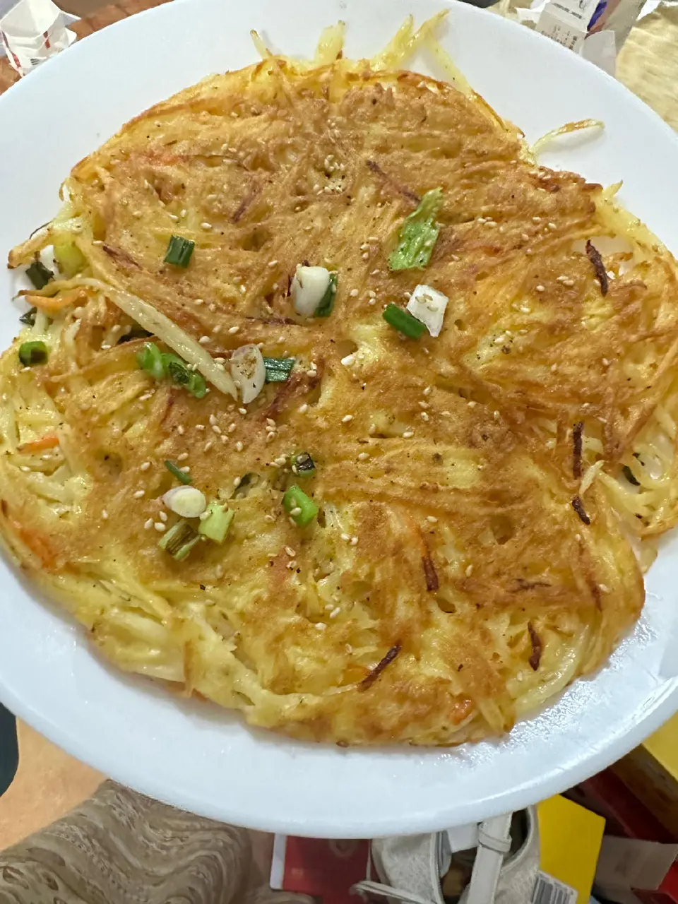 快手土豆饼成品图
