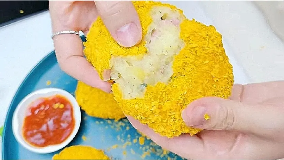 培根土豆饼成品图