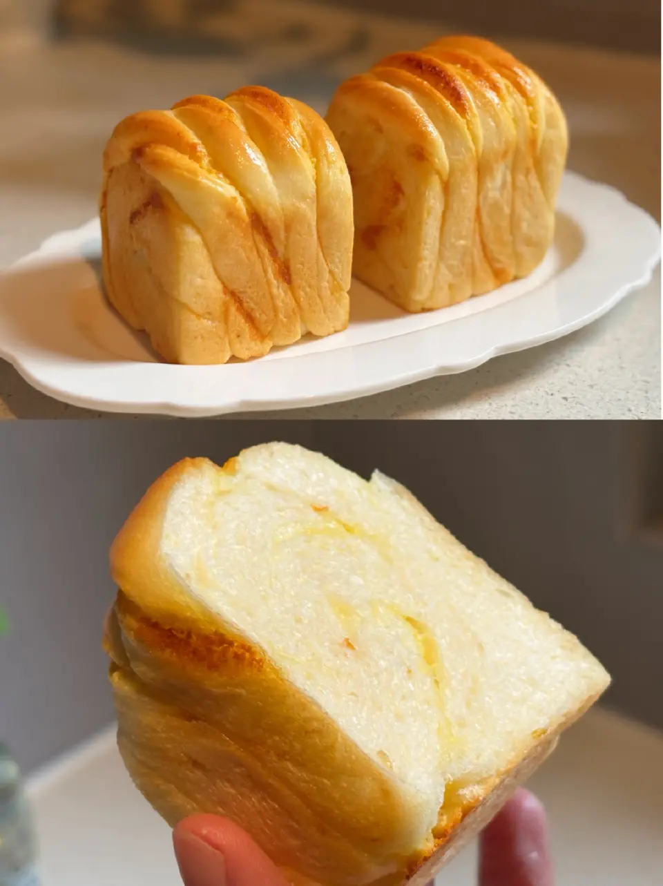 双柠奶酥吐司成品图