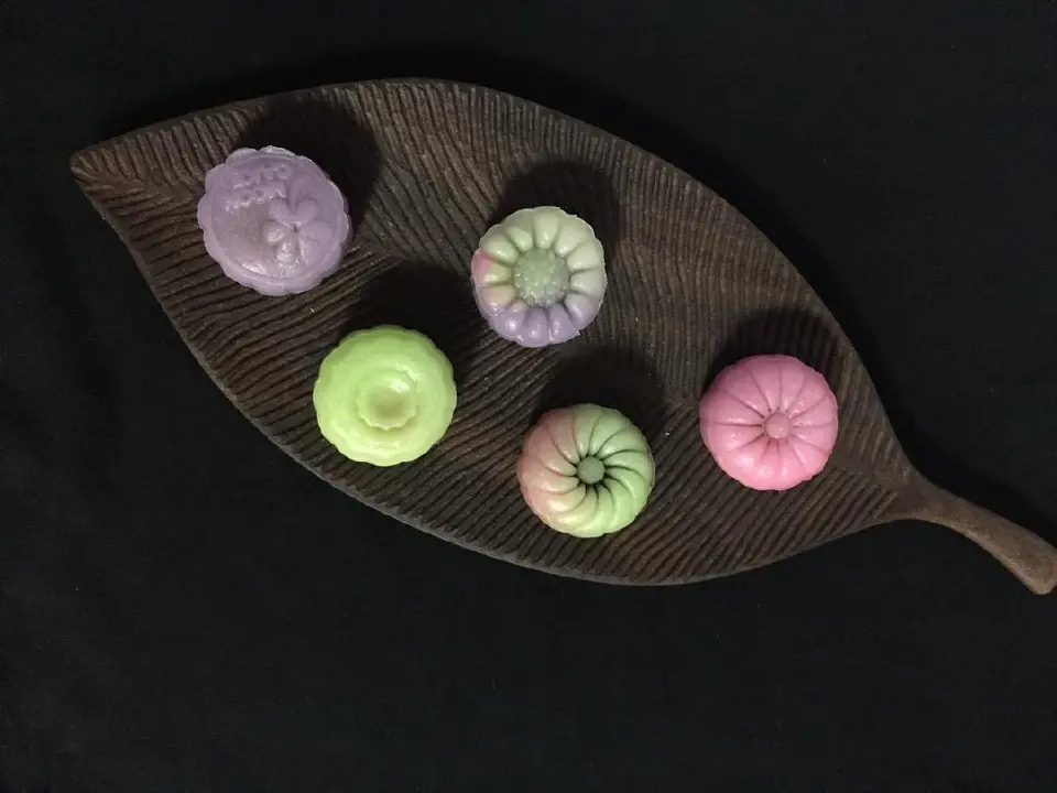 懒人版冰皮月饼成品图