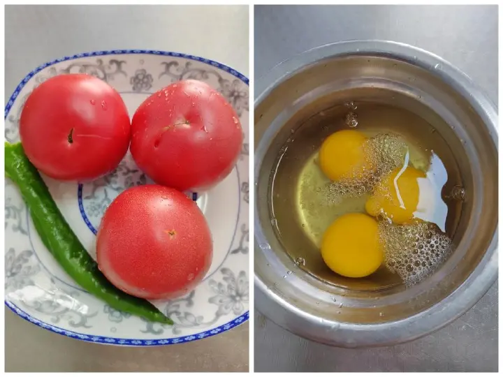 西红柿炒鸡蛋 第 1 步