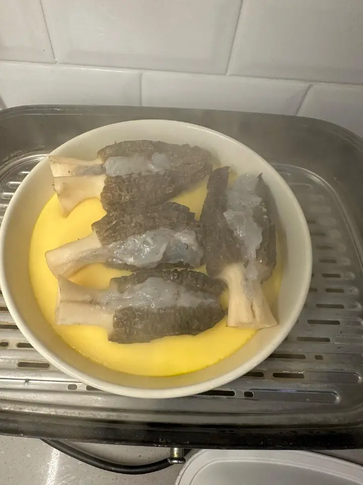 羊肚菌虾滑炖蛋 第 8 步