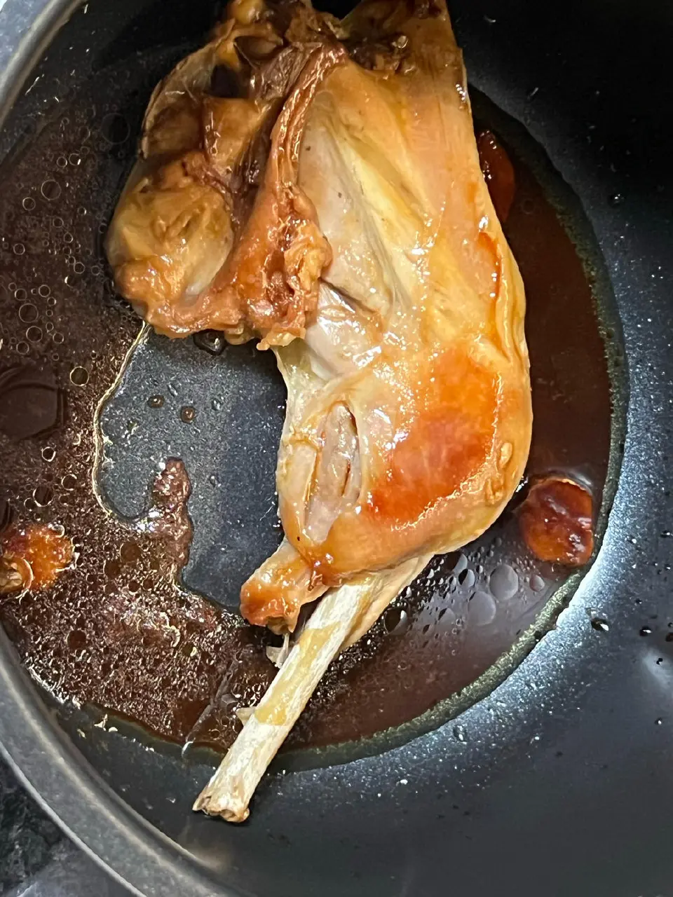 电饭煲豉油鸡腿成品图