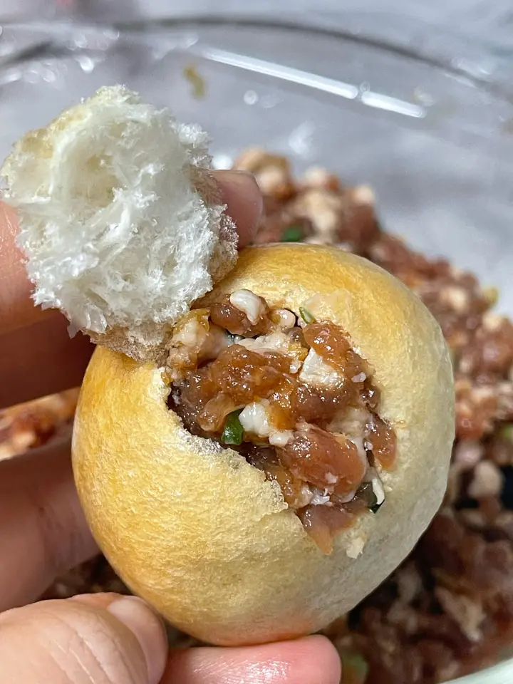 红烧面筋塞肉 第 2 步
