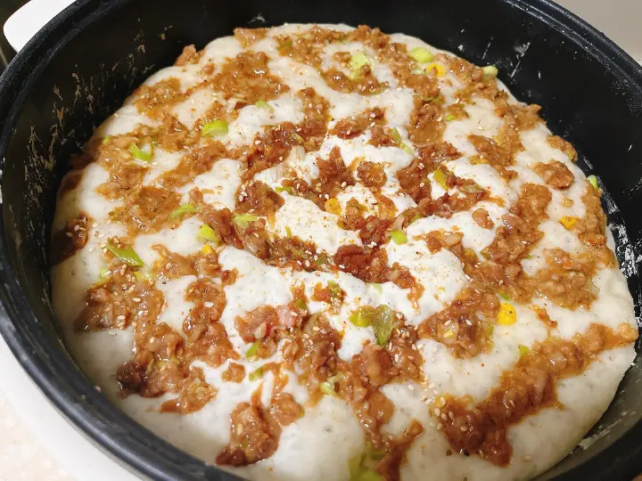 懒人葱肉发面饼 第 6 步