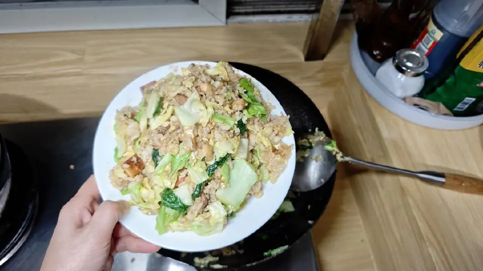 什锦蛋炒饭成品图