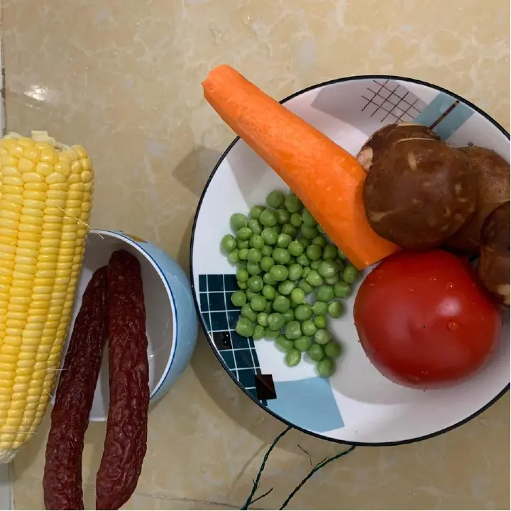 腊肠香菇焖饭 第 1 步