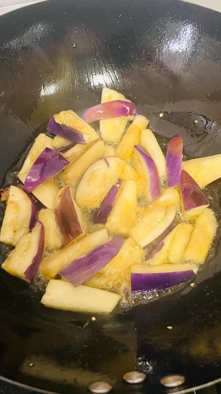 茄子炒辣椒 第 4 步