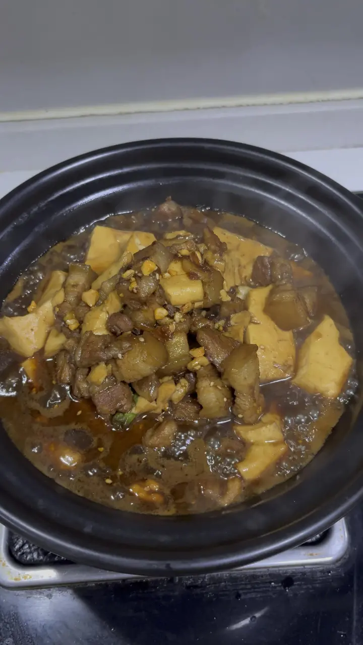 豆腐烧肉煲 第 9 步