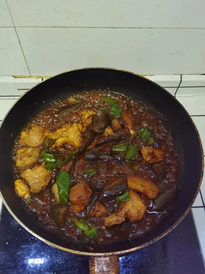 红烧茄子五花肉 第 14 步