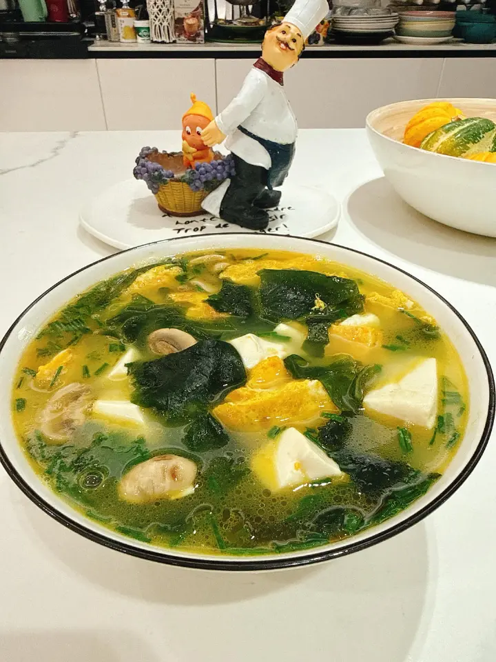 裙带菜豆腐蛋花汤 第 27 步