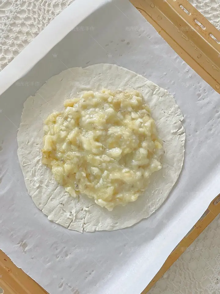 爆浆芝士香蕉饼 第 2 步