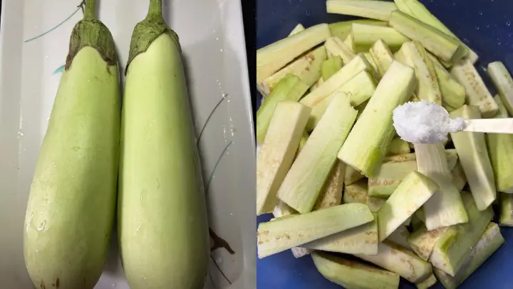 梅香咸鱼茄子煲 第 1 步