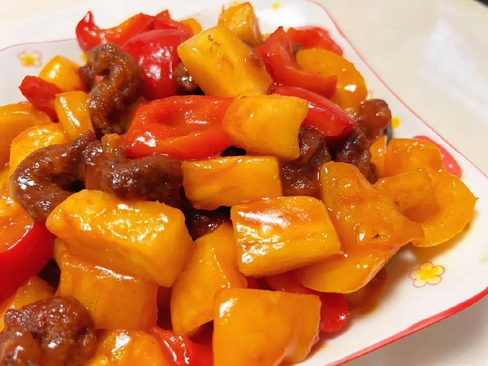 菠萝咕咾肉成品图