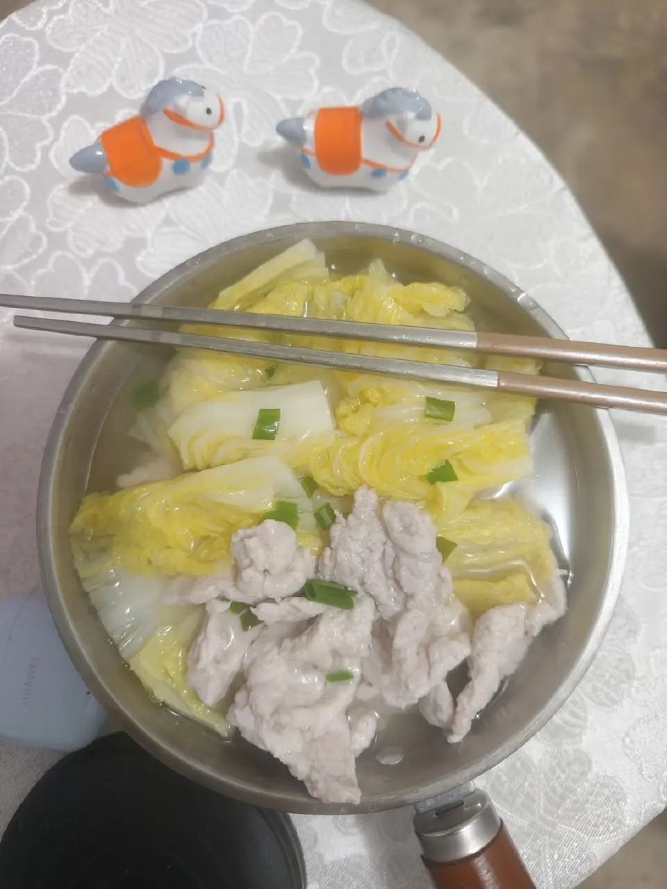 猪肉青菜汤成品图