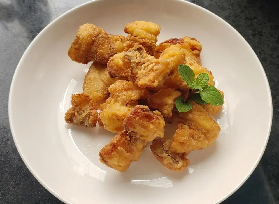 椒盐豆腐鱼成品图
