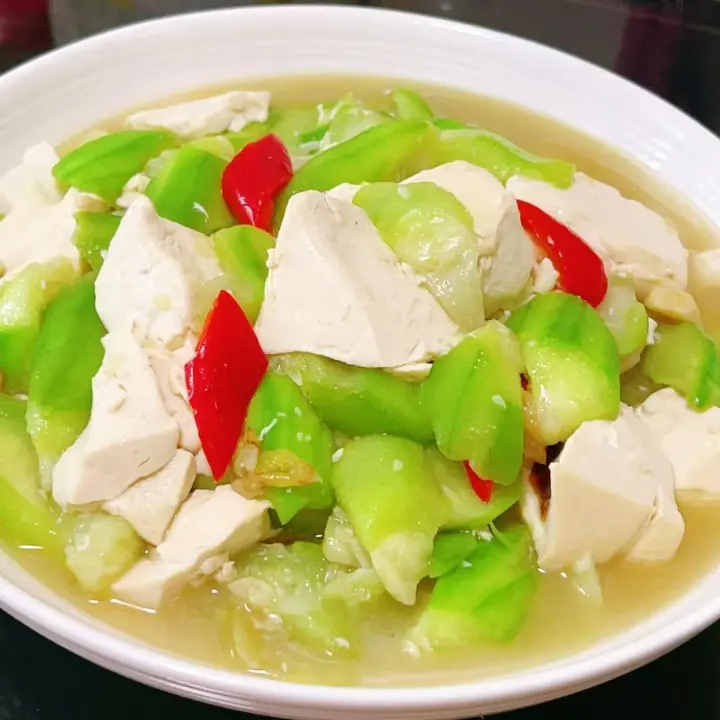 丝瓜烧豆腐 第 8 步