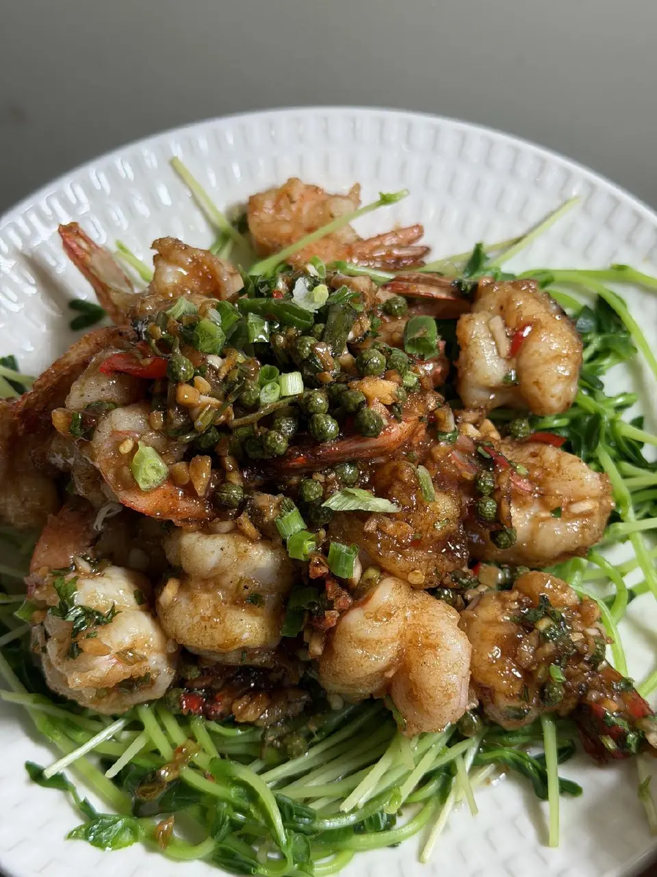 椒麻虾成品图