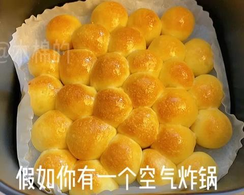 空气炸锅免揉气泡面包成品图