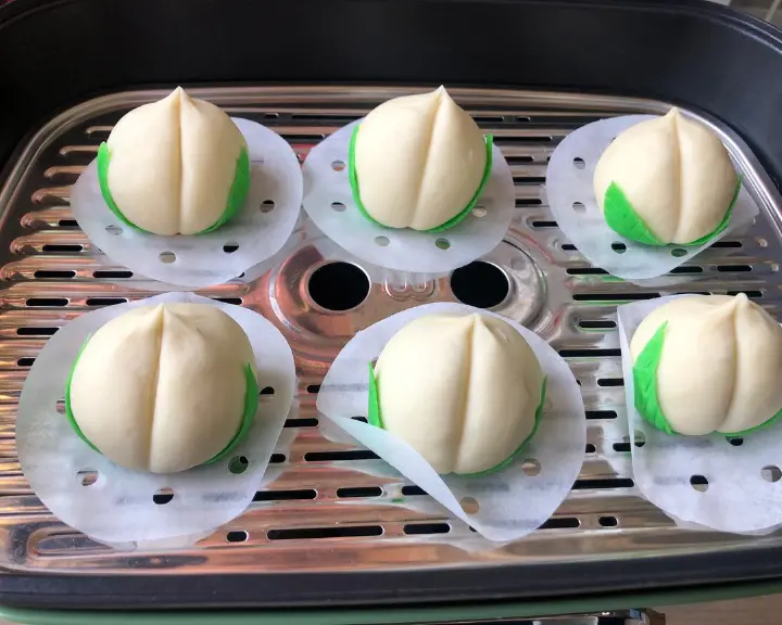 手工祝寿寿桃馒头 第 7 步