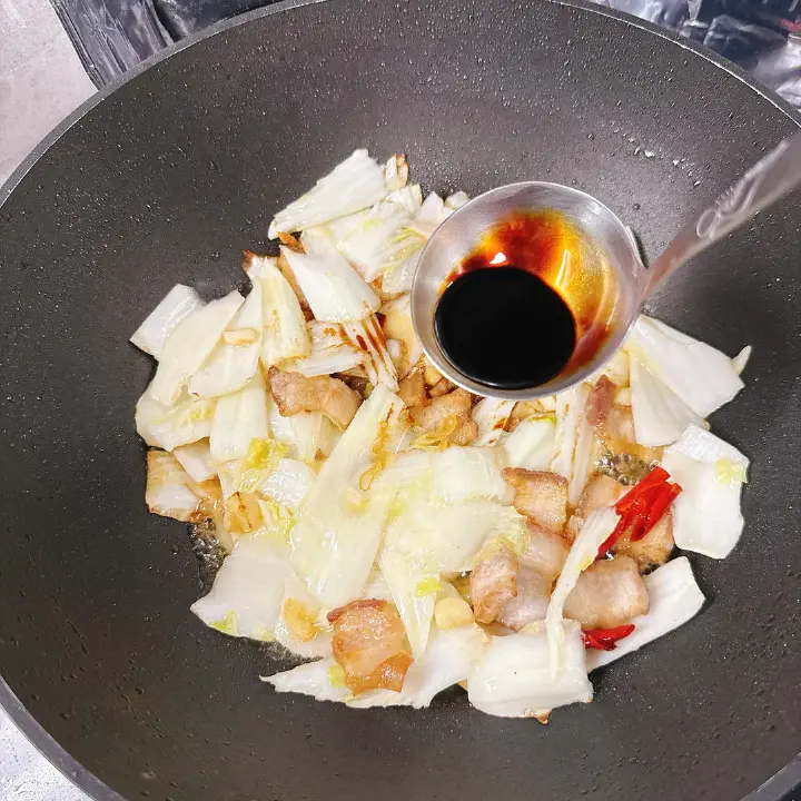 白菜炒香菇 第 16 步