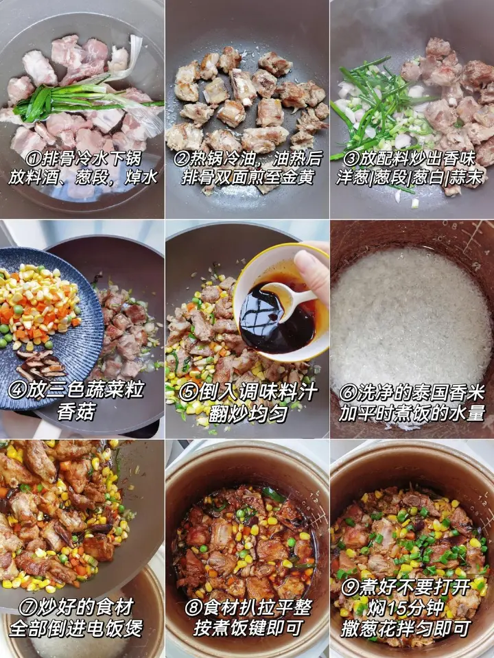 排骨焖饭 第 4 步