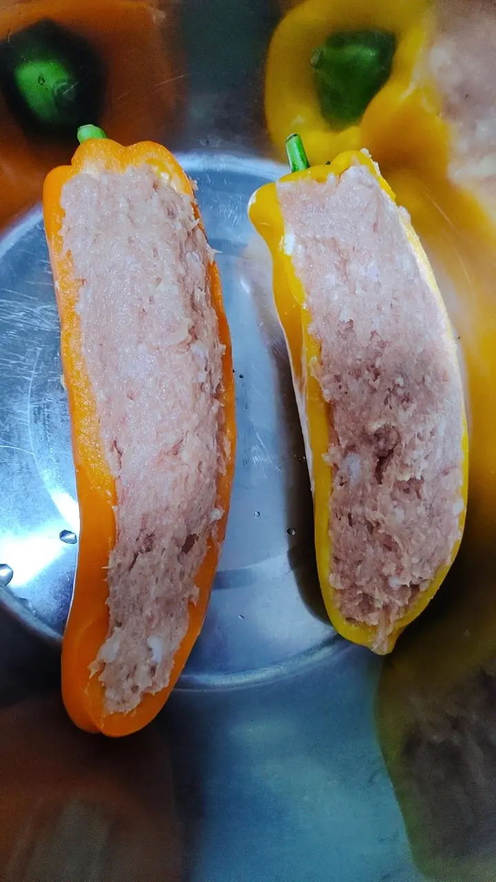 彩椒酿肉 第 6 步