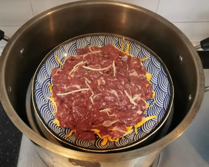 虫草花蒸牛肉 第 8 步