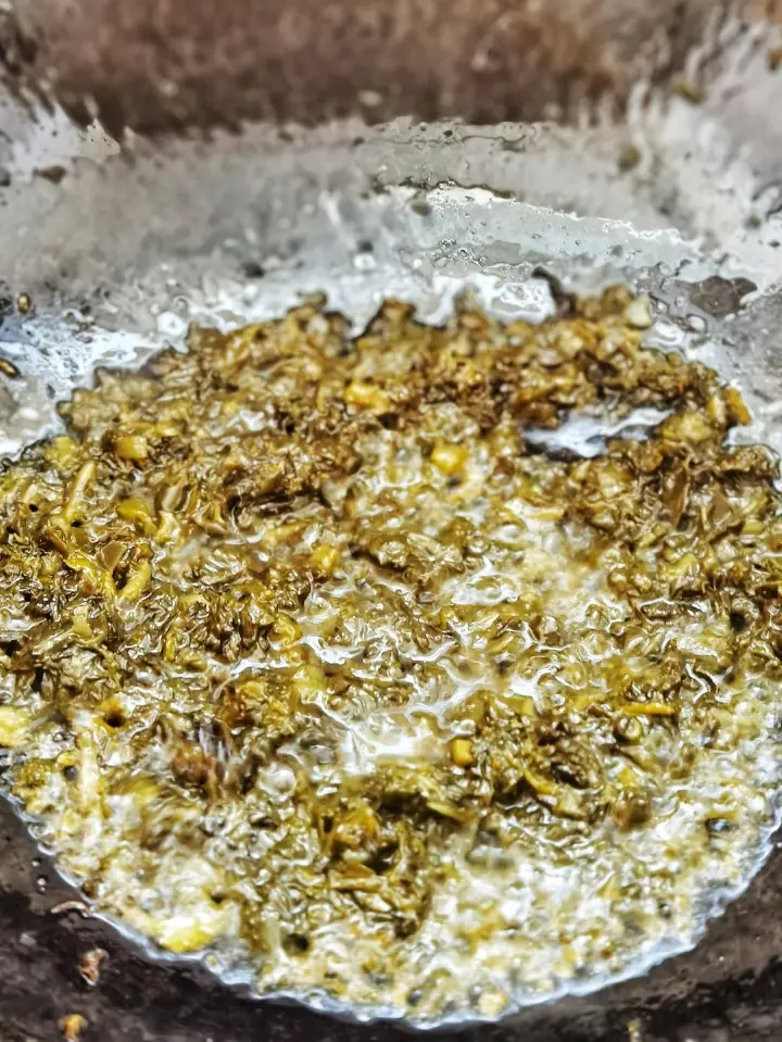 羽衣甘蓝炒蛋 第 3 步