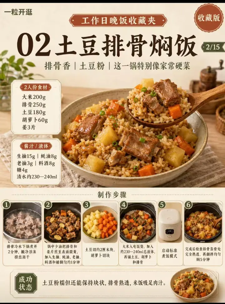 电饭锅焖饭合集 第 2 步