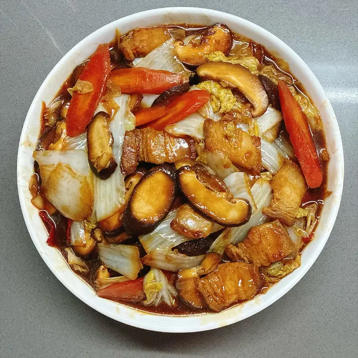白菜炒香菇 第 31 步
