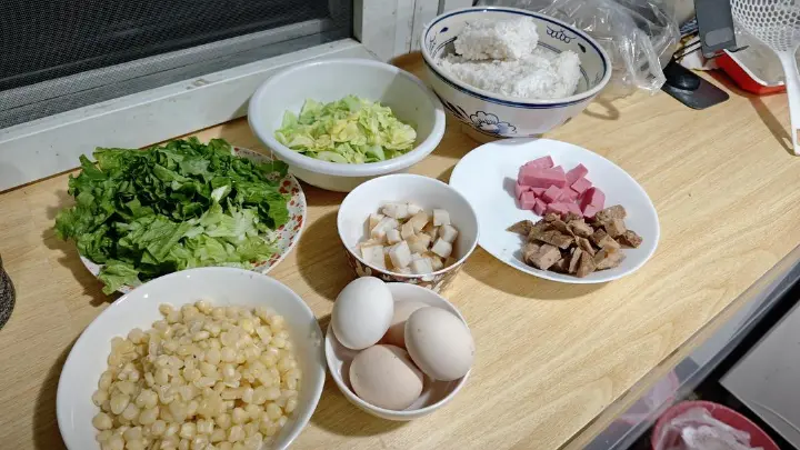 什锦蛋炒饭 第 1 步