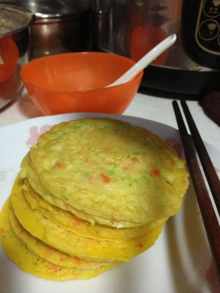 蔬菜鸡蛋饼 第 11 步