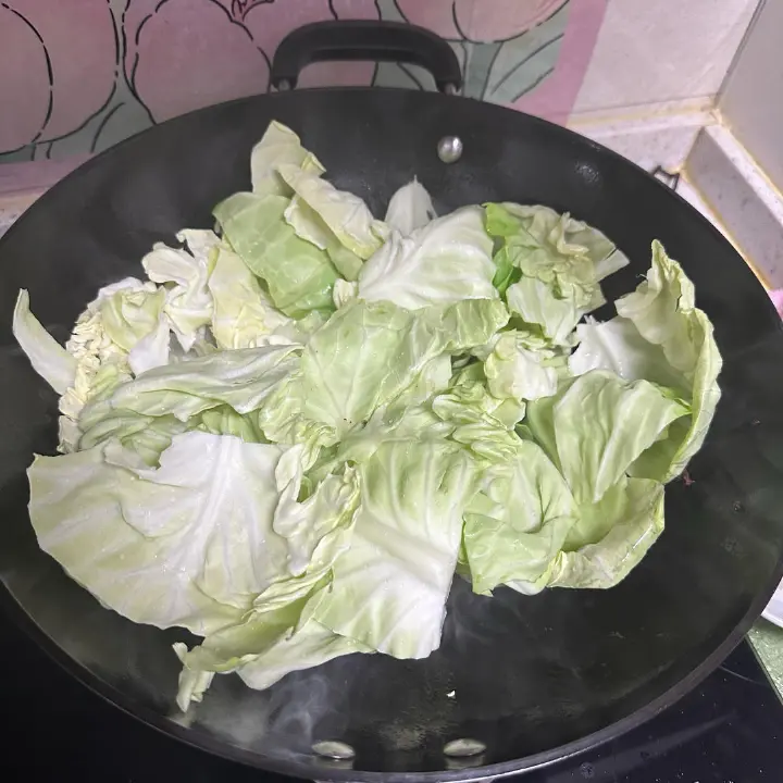 包菜炒肉片 第 11 步