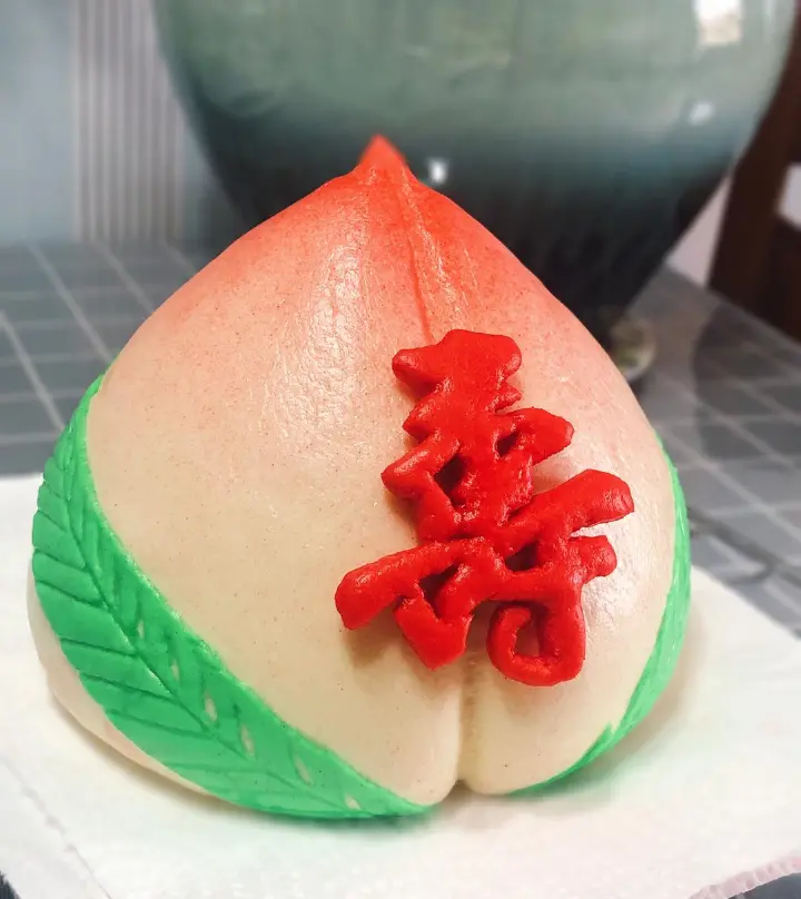 手工祝寿寿桃馒头 第 13 步