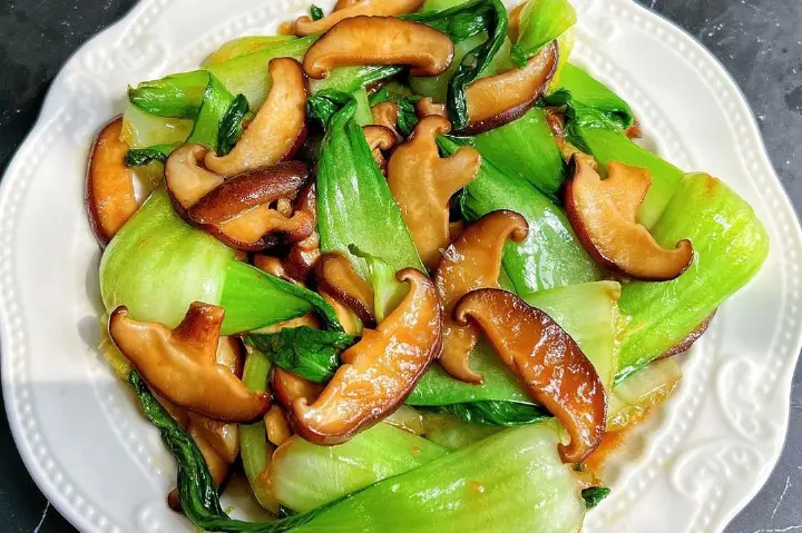 蚝油香菇油菜 第 6 步