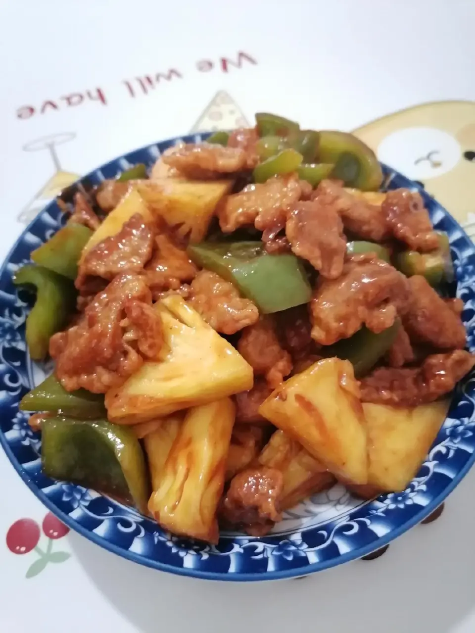菠萝咕噜肉成品图
