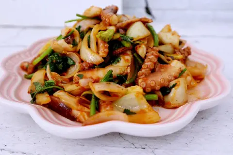 辣炒八爪鱼