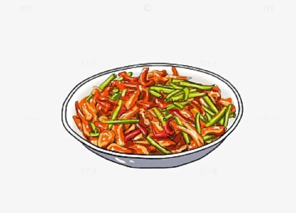 素鱼香肉丝成品图