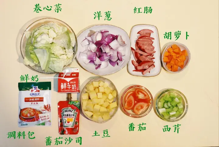 海派罗宋汤 第 1 步