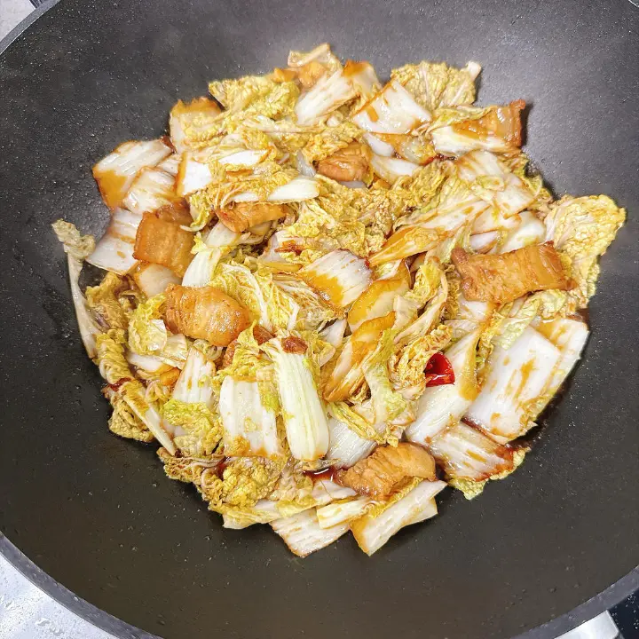 白菜炒香菇 第 20 步