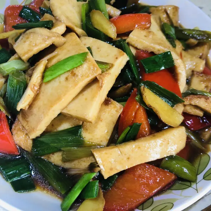 家常炒千叶豆腐 第 6 步