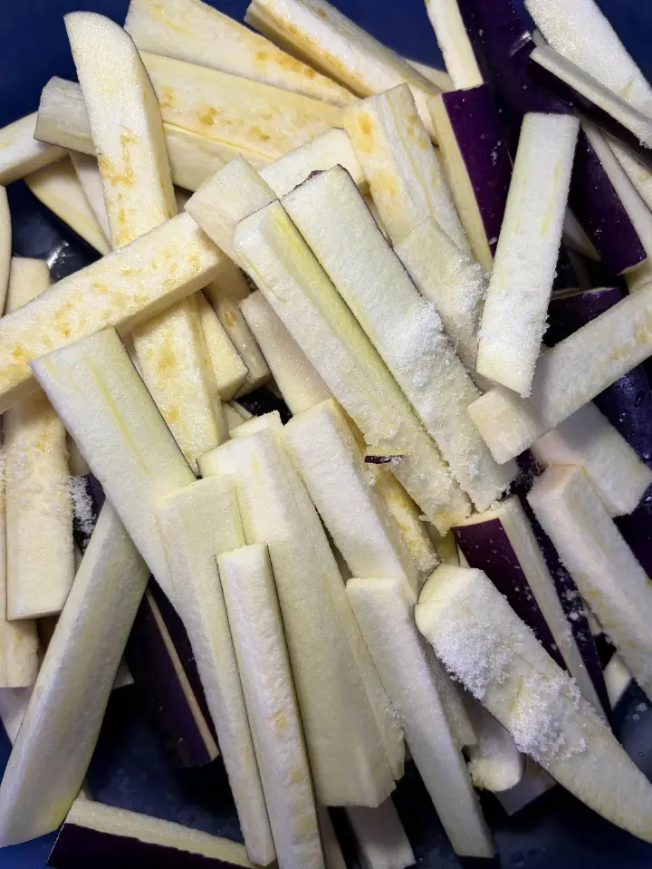香煎茄子 第 1 步