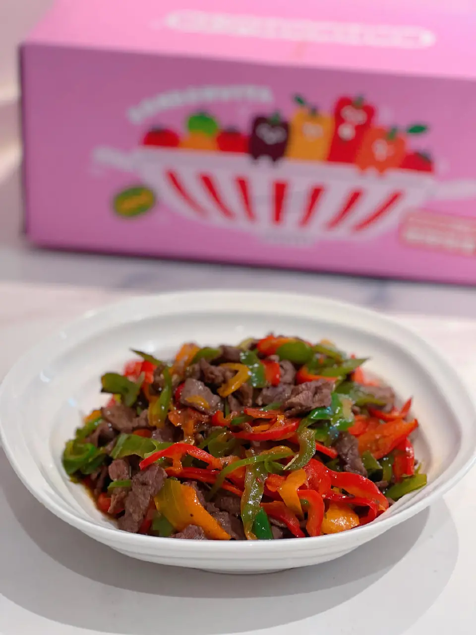 彩椒炒牛里脊成品图