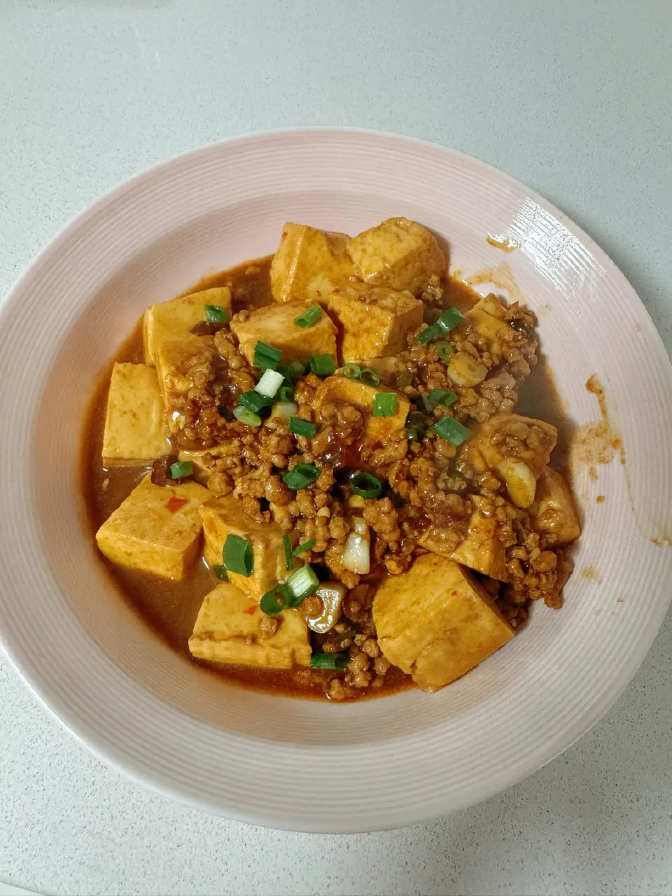 肉末豆腐成品图