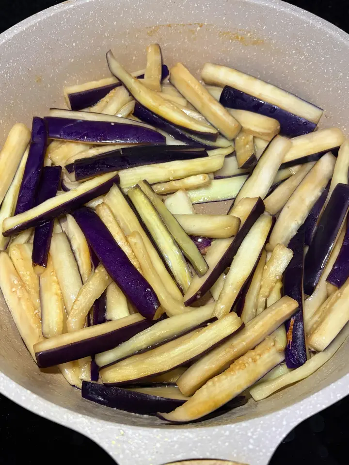 香煎茄子 第 3 步